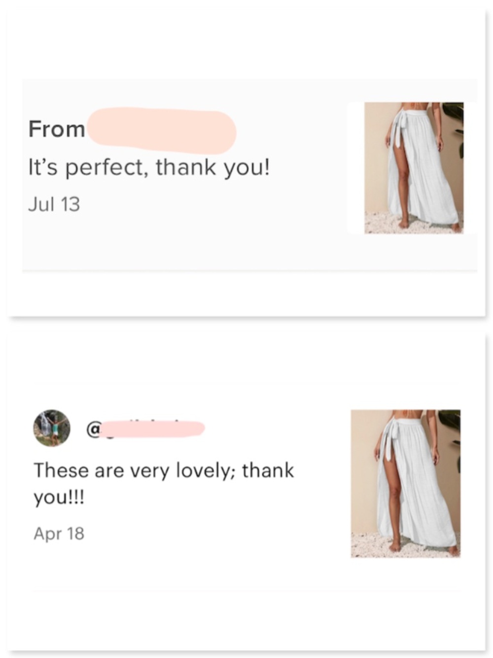 White Sarong Skirt - Picture 15 of 16